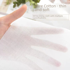 Full craft 60 count combed thin pure cotton fabric plain cloth 9088 lining shirt skirt pillow core leather clothing bag lining cloth