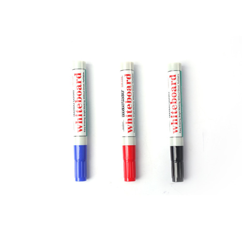 Zhongbai whiteboard pen erasable water-based marker pen red blue black teacher office three-color large-head marker whiteboard pen