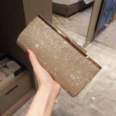 Cross-border European and American women's clutch bag, evening party party full diamond bag, diamond clutch bag, dinner bag, wedding banquet bag, women's bag