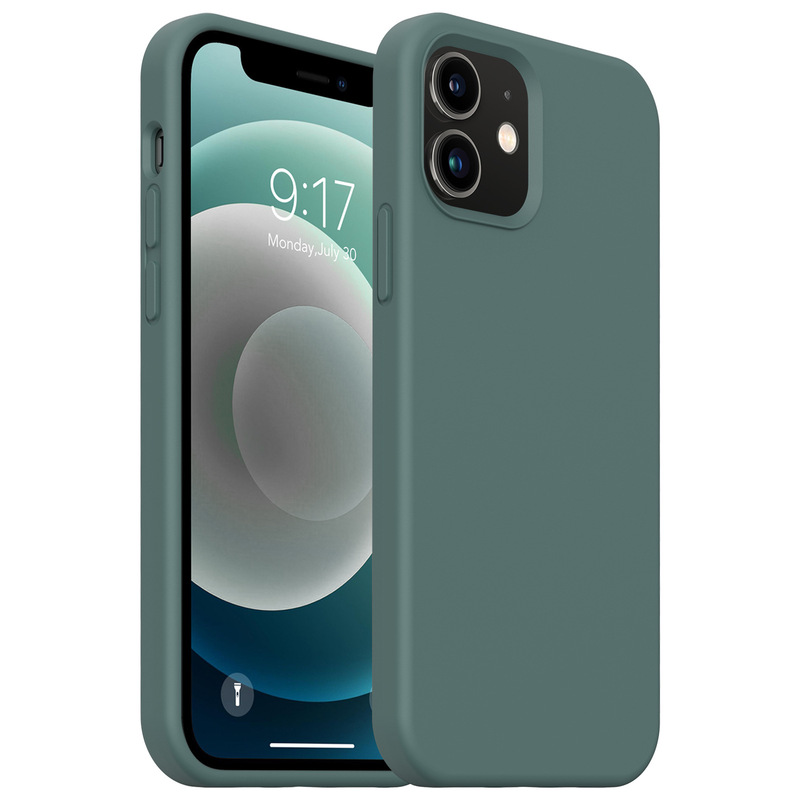 Suitable for Apple mobile phone case Apple 12 liquid silicone mobile phone case iPhone12proMax silicone protective cover