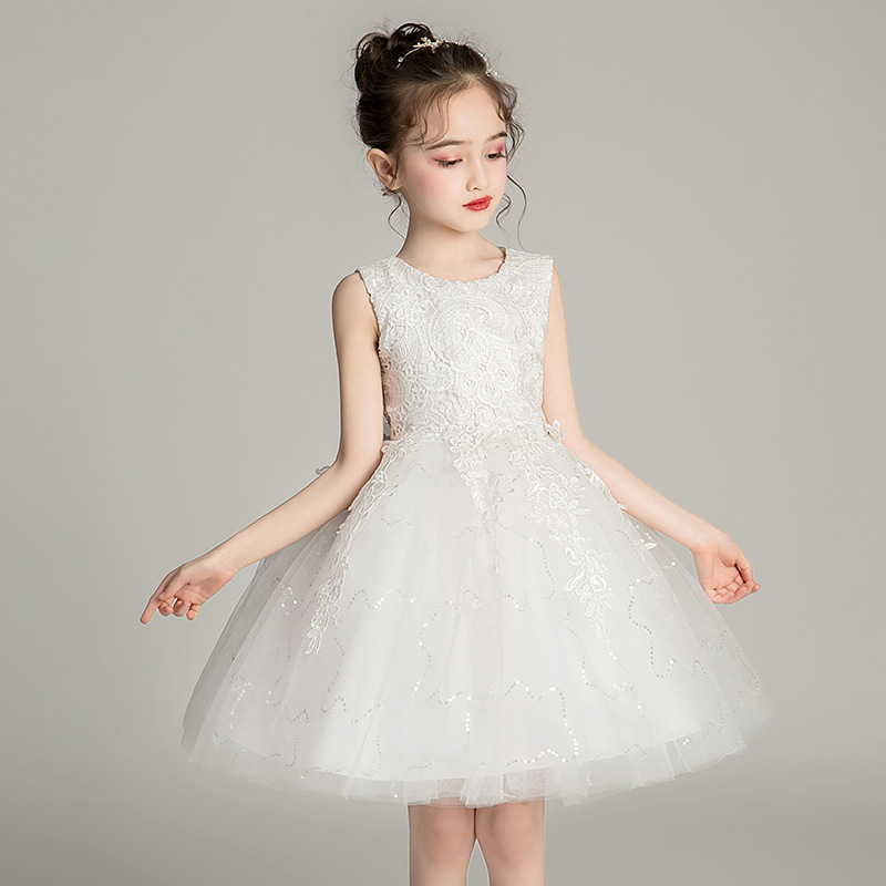 Children's dress, princess dress, small and medium children's clothing, girls' puffy mesh skirt, kindergarten performance clothing, summer vest