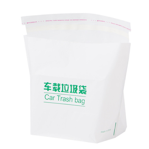 Vehicle-mounted garbage bag, self-standing vehicle trash can, in-car use, non-marking adhesive disposable cleaning bag