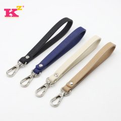 New Cross Pattern Wrist Bag Strap Wallet Clutch Hand Strap Black Carry Strap Hand Strap PU Bag Strap