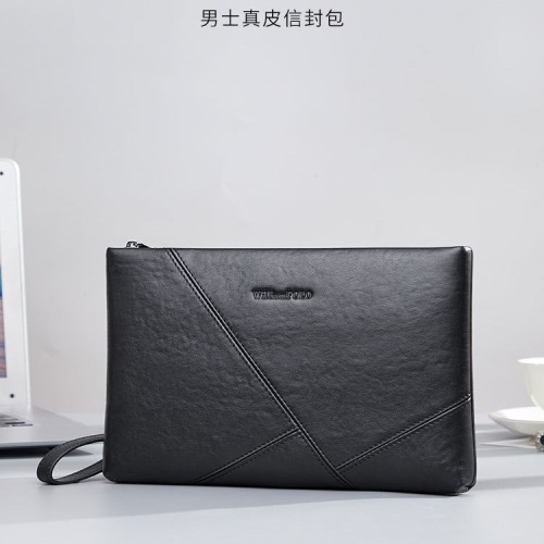 Emperor Paul Clutch Bag Men's Cowhide Handbag Business Men's Armpit Bag Envelope Bag Wholesale Large Capacity Handbag