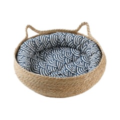 Cross-border direct supply of rattan handmade cat nests, cat cages, scratching boards, scratch-resistant claws, cat villas and cat houses for all seasons