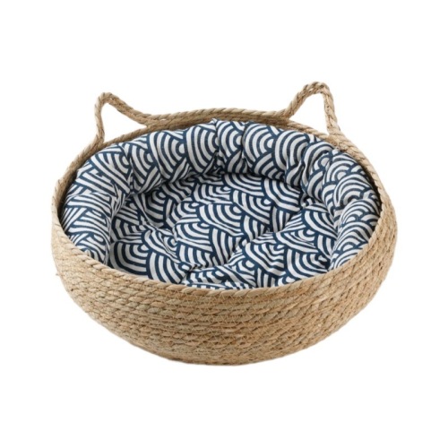 Cross-border direct supply of rattan handmade cat nests, cat cages, scratching boards, scratch-resistant claws, cat villas and cat houses for all seasons