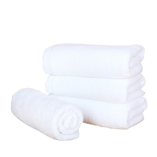 Manufacturer white towel thickened and enlarged bathing hotel hotel beauty towel absorbent cotton towel