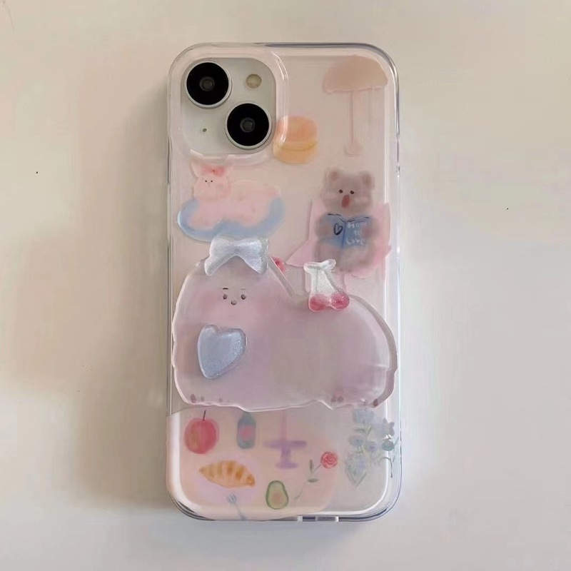 Idyllic animals suitable for iPhone14/13promax Apple mobile phone case 12/11pro soft xr/xs anti-fall 7p