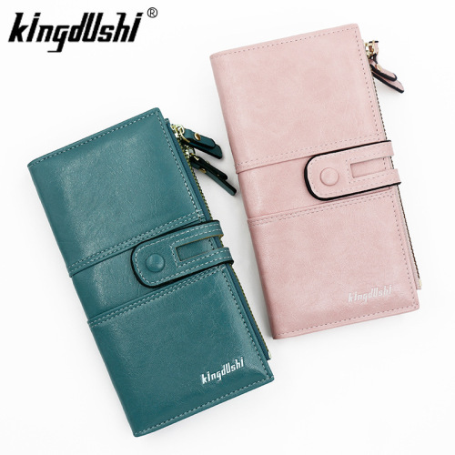 New women's wallet, long wallet, multi-card slot clutch, European and American fashion mobile phone bag
