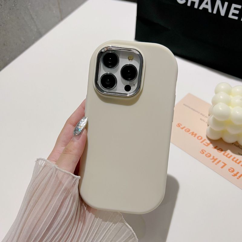 Macaron skin-feeling electroplating ring mobile phone case for little chubby girl suitable for Xiaomi CIVI3 trend 14PRO suitable for Xiaomi 14
