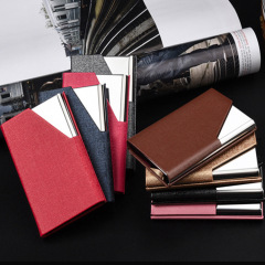 Stainless steel business card box, aluminum alloy business card holder, exhibition gift, card box, business card holder
