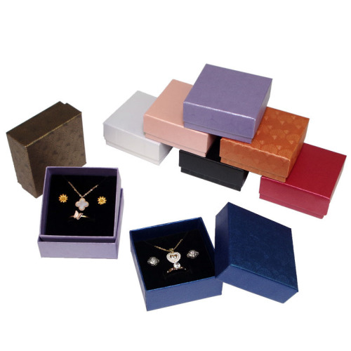 Scallop pattern set jewelry box carton earrings bracelet ring pendant bracelet storage box jewelry gift box wholesale