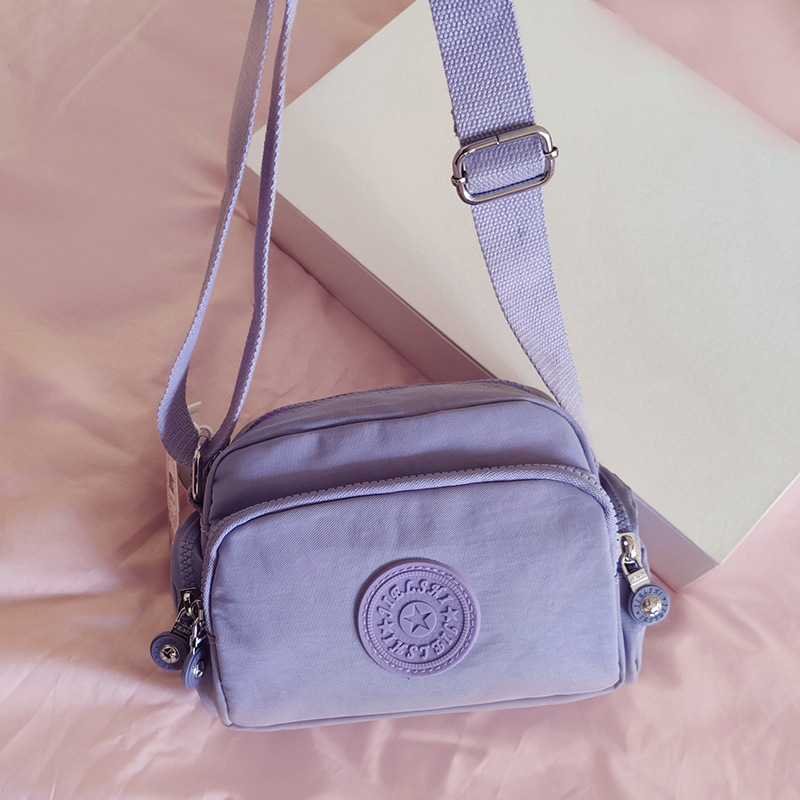 New versatile casual one-shoulder small nylon satchel bag for women Oxford canvas bag simple crossbody bag cloth bag for women