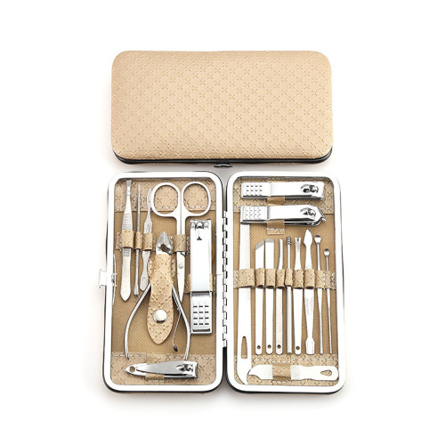 19-piece manicure set, beauty manicure and pedicure scissors, care kit, nail clipper tool set