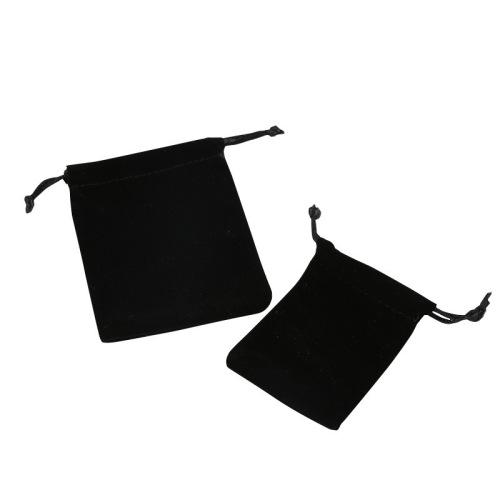 Factory direct supply, wholesale black velvet bag, jewelry storage bag, gift packaging bag