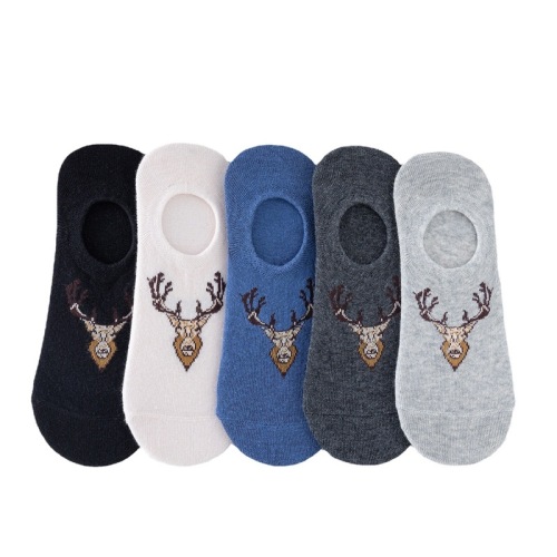 Cotton socks men's invisible boat socks spring and summer shallow cotton sole socks low-cut thin independent packaging wholesale