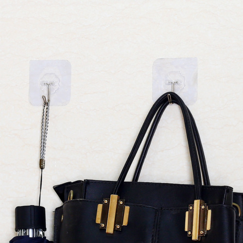 Manufacturer transparent hook, traceless hook, magic adhesive nail-free bathroom kitchen strong hook, floor stall hot selling sticky hook