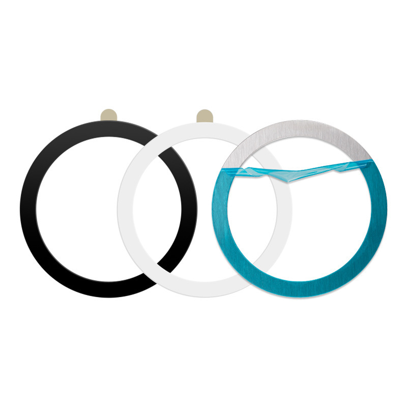 Magsafe Wireless Charging Magnetic Sheet Brushed Painted Mobile Phone Case Circular Metal Magnetic Iron Sheet