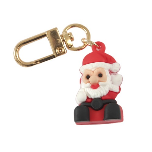 Christmas keychain pendant Christmas tree Santa Claus snowman soft rubber pendant Christmas gift