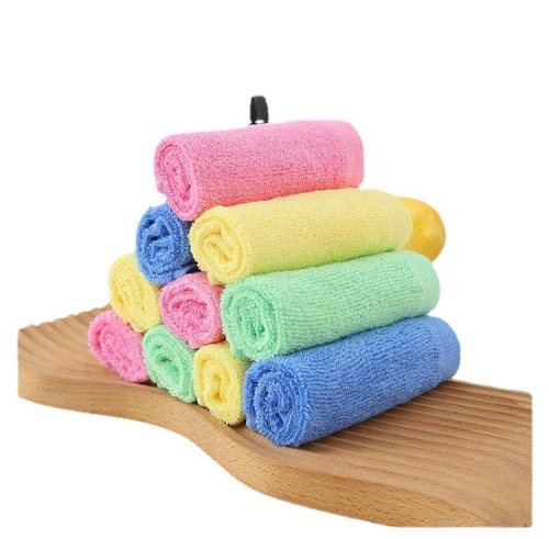 Oil-free dishwashing towel wood fiber dishwashing small rag kitchen multi-purpose household cleaning table wiping thick scouring pad