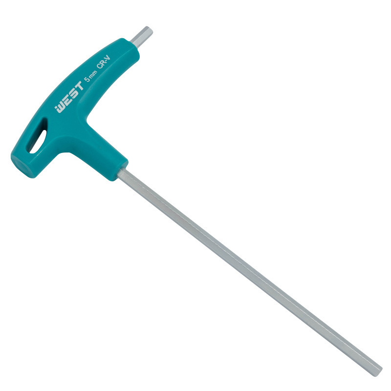S2 Weihao T-type inner hexagonal wrench L-type double-head extended rubber handle inner hexagonal grip 7 crutches flat-head hexagonal key