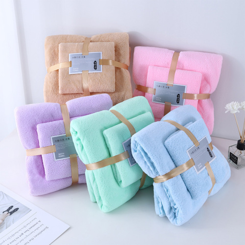 Towel and bath towel set, absorbent, quick-drying, face wash, bath gift towel, wedding souvenir towel wholesale