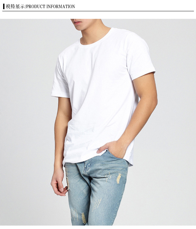Round neck short-sleeved T-shirt for men and women new summer loose casual top pure cotton seamless