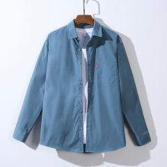 Shirt men's autumn long-sleeved men's youth ins long-sleeved casual loose coat large size shirt foreign trade