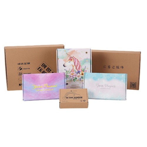 Color express airplane box wholesale small clothing packaging carton special hard packaging carton customization