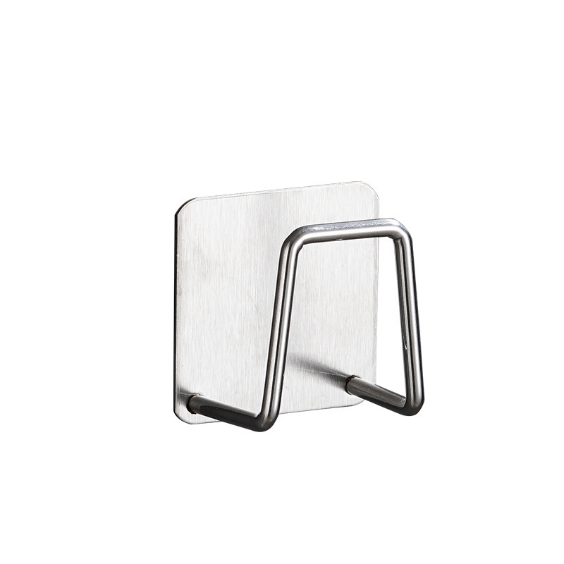 304 stainless steel sponge rack kitchen punch-free pool steel ball rag sponge drain rack storage rack