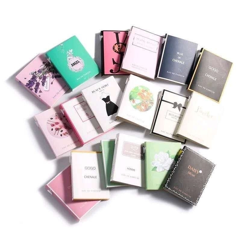 JEAN MISS brand card perfume sample 2ml men's and women's perfume trial sample test tube one piece drop shipping