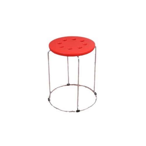 Stackable household plastic stool, minimalist style folding outdoor portable stool, reinforced stool, reinforced bench, round stool