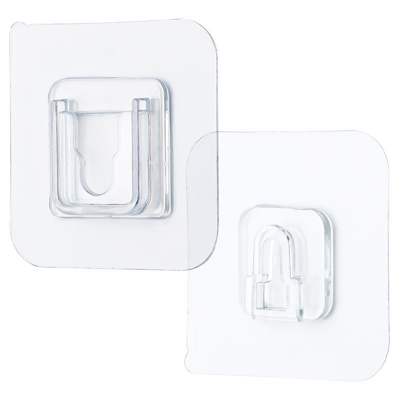 Hook-free punch-free multifunctional seat wall-mounted router storage rack patch plug-in fixator traceless mother-in-law buckle