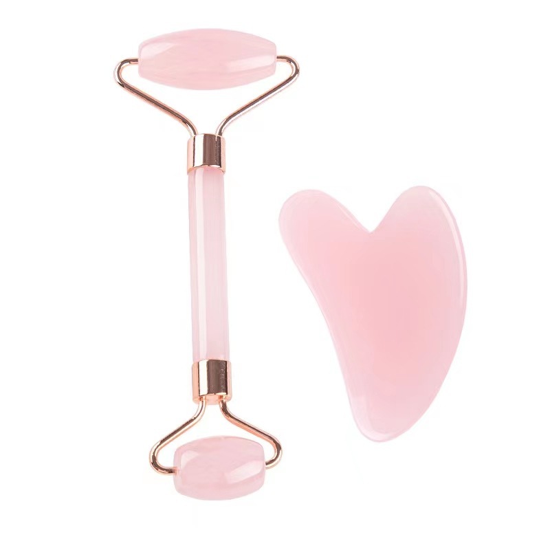 Yagri powder crystal facial double-head roller facial massager beauty stick whole body love massage tool scraping board