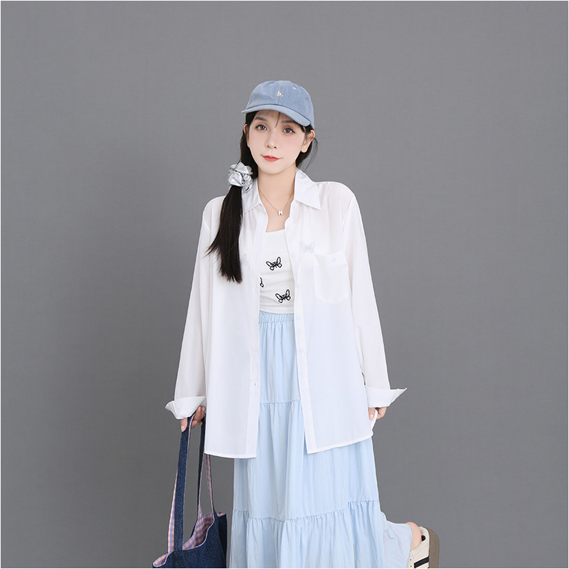 Solid Colorful Long Sleeve Shirt 2881