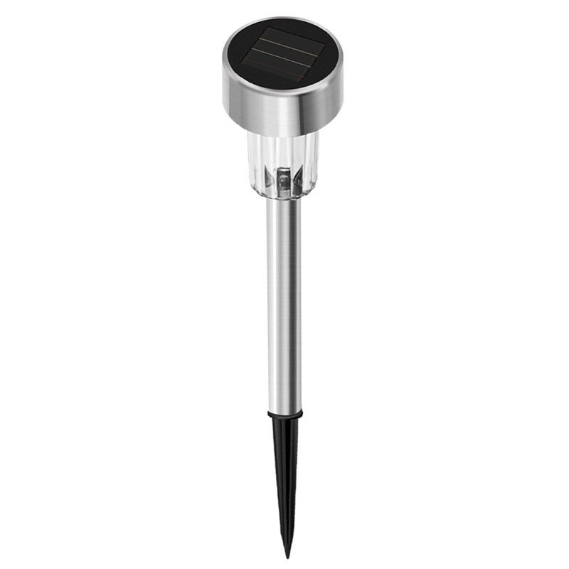 Cross-border solar stainless steel small tube light outdoor led home courtyard landscape lighting garden decorative lawn light
