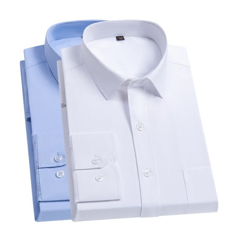 Shirt men's long-sleeved white shirt business solid color cotton breathable shirt young and middle-aged professional wear formal wear Korean style work wear