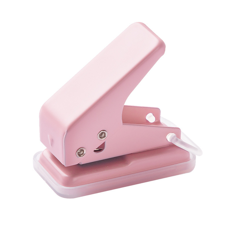 diy hole punch manual paper single hole punching machine student stationery mini hole punching machine loose-leaf punching machine