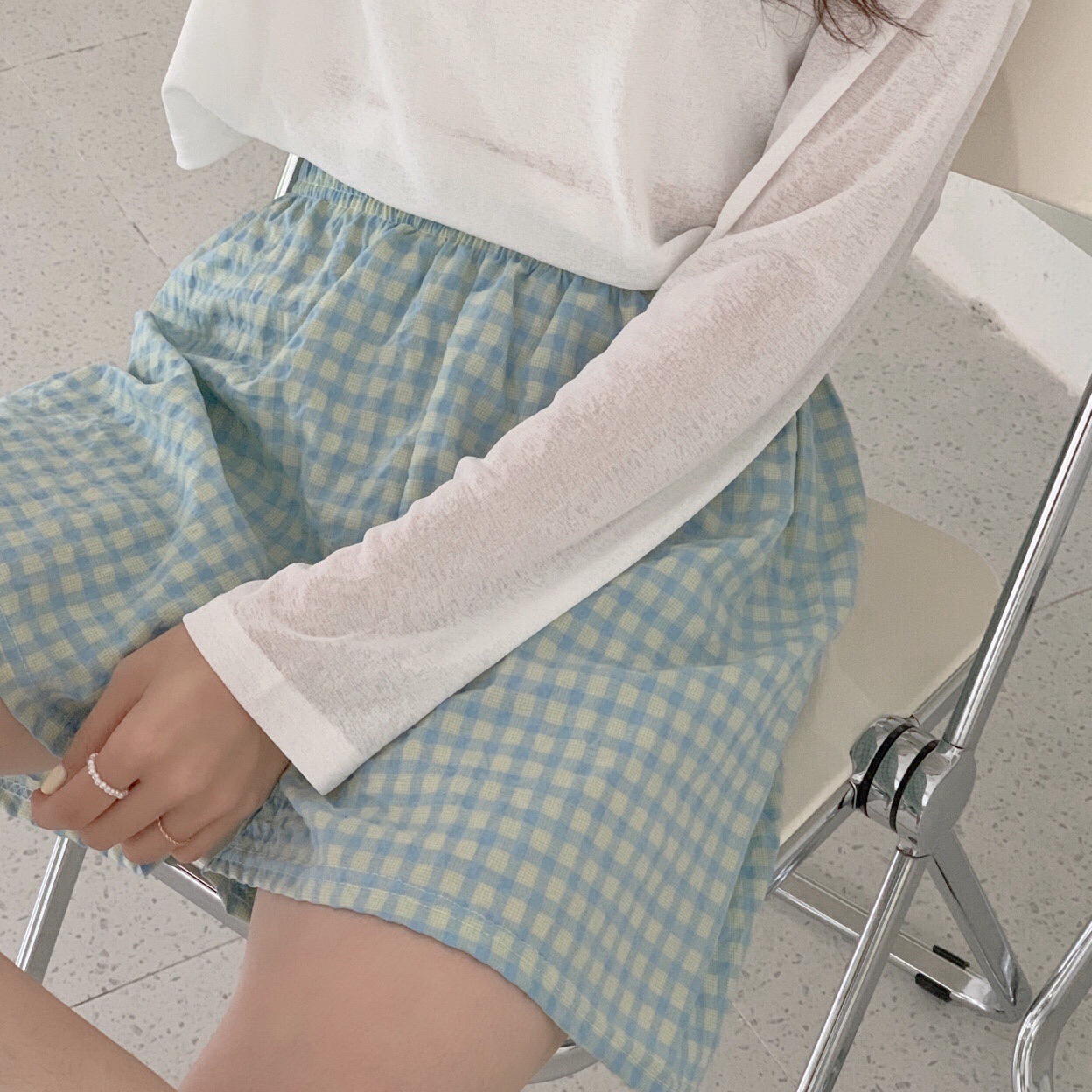 Summer home shorts for women, floral print, high-waisted, slimming, wide-leg pants, sports casual pants, loose plaid pajamas