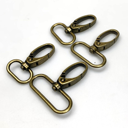 Wholesale bag hardware zinc alloy hook buckle bronze buckle handmade luggage hardware accessories