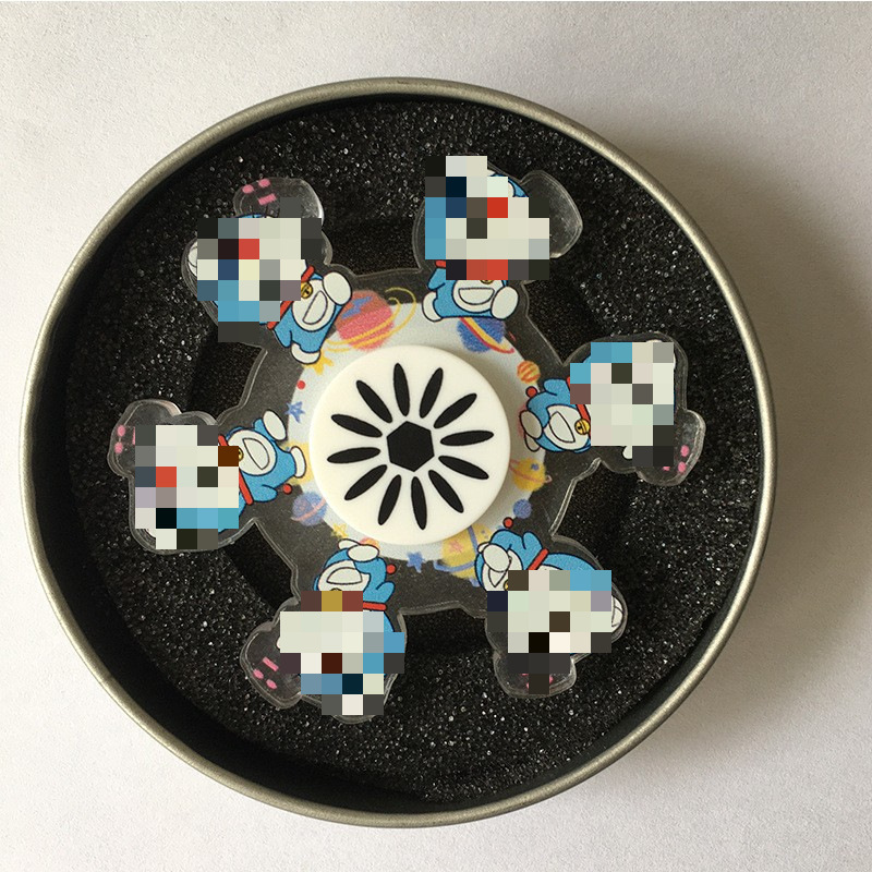 Internet celebrity 3D dynamic top Ding Dong Meow Totoro Xiaoxin decompression fingertip top manufacturer wholesale street stall top