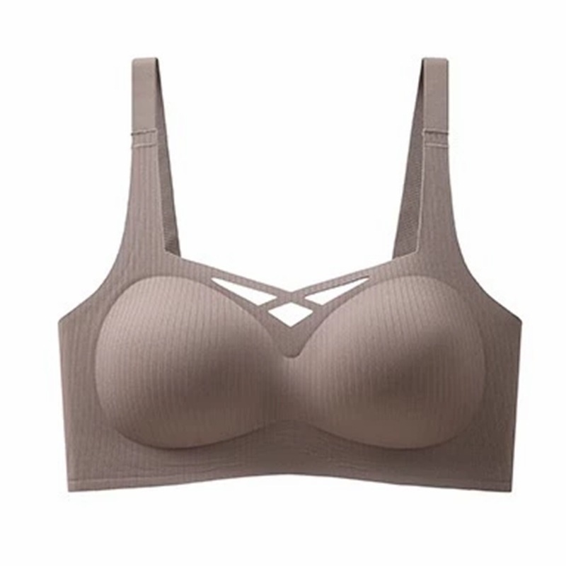 Seamless bra for women to push up small breasts and make them look bigger, fixed cup, no wire bra, breast reduction, anti-sagging, flat chest bra