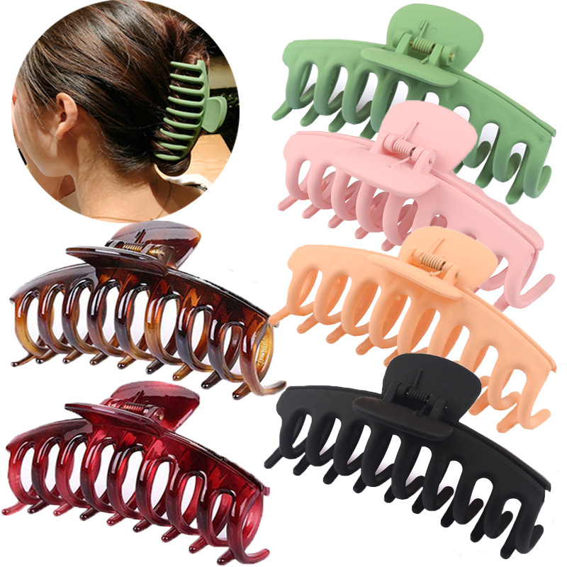 Amazon's best-selling frosted large hair shark clip keel hair claw clip bath hair grab clip ponytail clip hair accessories