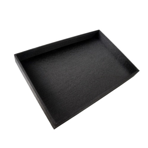 Jewelry display tray black brushed cloth counter display ring pendant bracelet tray live viewing and selection