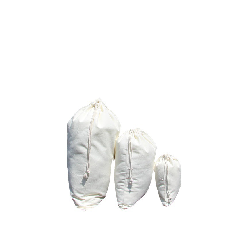 Extra large blank drawstring storage cotton bag wholesale printed logo drawstring pocket rice packaging bag can be customized