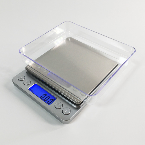 Cross-border household kitchen electronic scale 3kg small stainless steel kitchen scale 0.01g portable baking gram scale