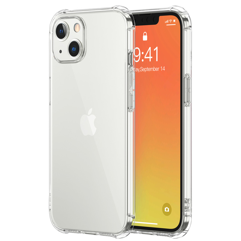Suitable for iphone15 anti-fall new transparent apple 15promax mobile phone case 14 silicone case protective case