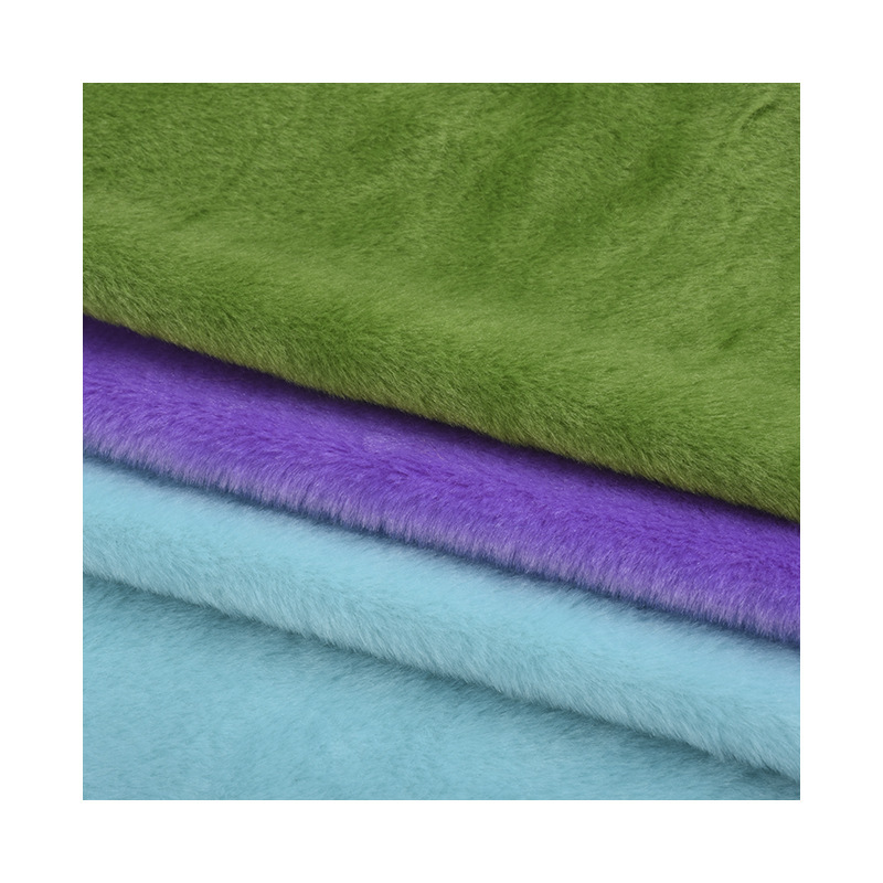 5mm cel velvet polyester plush fabric soft flat silk toy short plush velvet wholesale