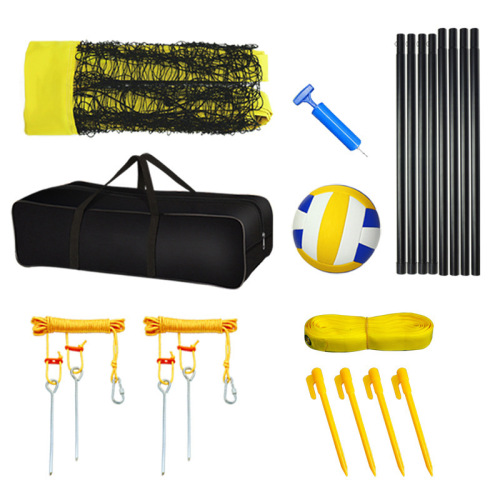 Manufacturer wholesale cross-border foreign trade backyard beach lawn volleyball net set portable volleyball net set volleyball net