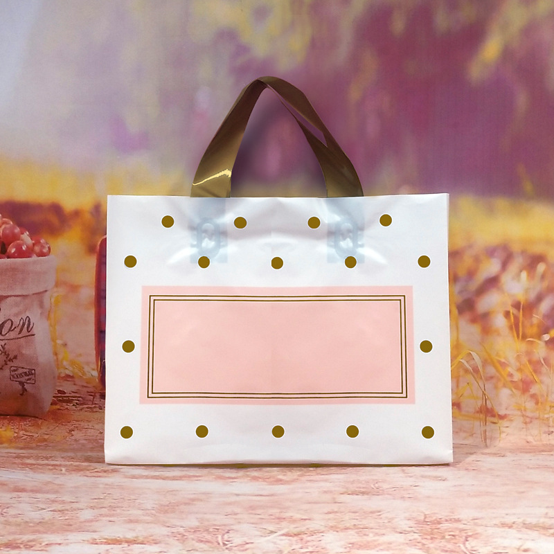 Polka dot packaging bag clothing store plastic bag printing logo clothing store bag gift bag hand bag shopping bag